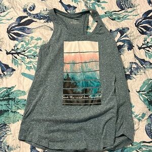 Tek Gear Blue Graphic Tank Top
